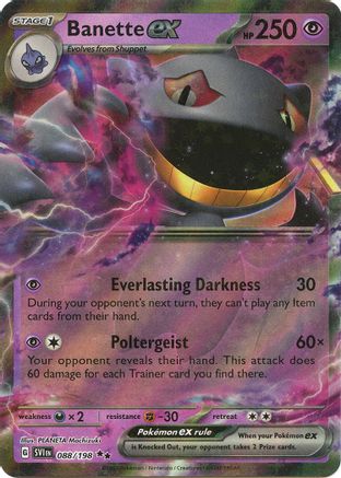 Banette ex - 088/198 88 - SV01 Scarlet & Violet Base Set Holofoil