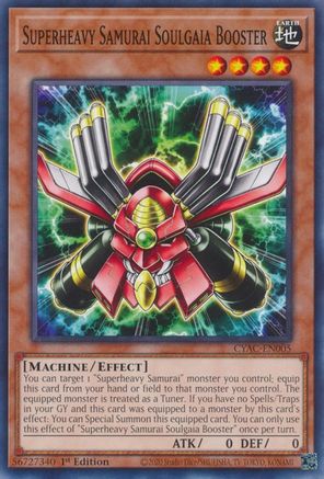 Superheavy Samurai Soulgaia Booster (CYAC-EN005) - Cyberstorm Access 1st Edition