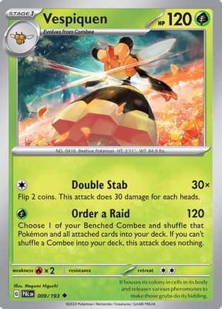 Vespiquen 9 - SV02 Paldea Evolved Reverse Holofoil