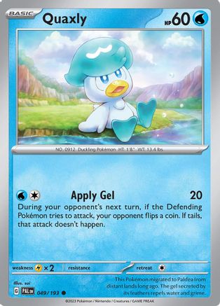 Quaxly - 049/193 49 - SV02 Paldea Evolved
