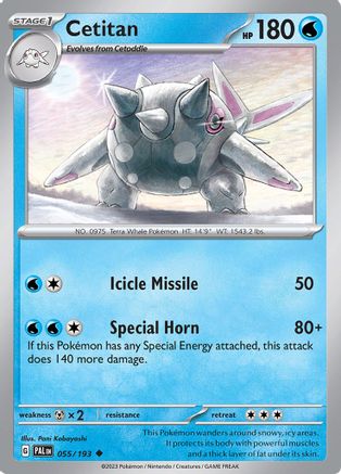 Cetitan - 055/193 55 - SV02 Paldea Evolved Reverse Holofoil