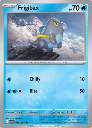 Frigibax - 058/193 58 - SV02 Paldea Evolved