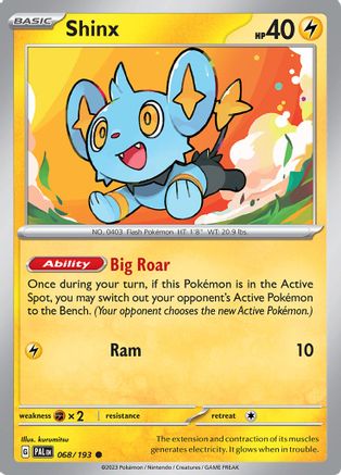 Shinx 68 - SV02 Paldea Evolved Reverse Holofoil