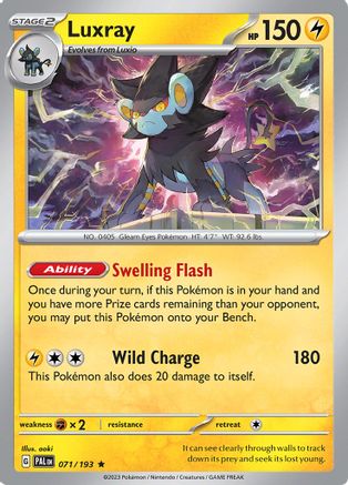 Luxray 71 - SV02 Paldea Evolved Reverse Holofoil