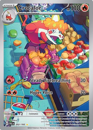 Crocalor - 202/193 202 - SV02 Paldea Evolved Holofoil