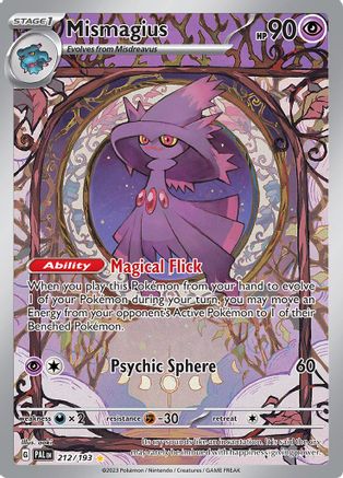 Mismagius - 212/193 212 - SV02 Paldea Evolved Holofoil