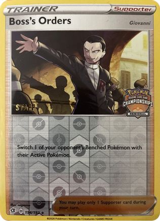 Boss's Orders - 154/192 (Regional Championships) [Staff] - League & Championship Cards Reverse Holofoil