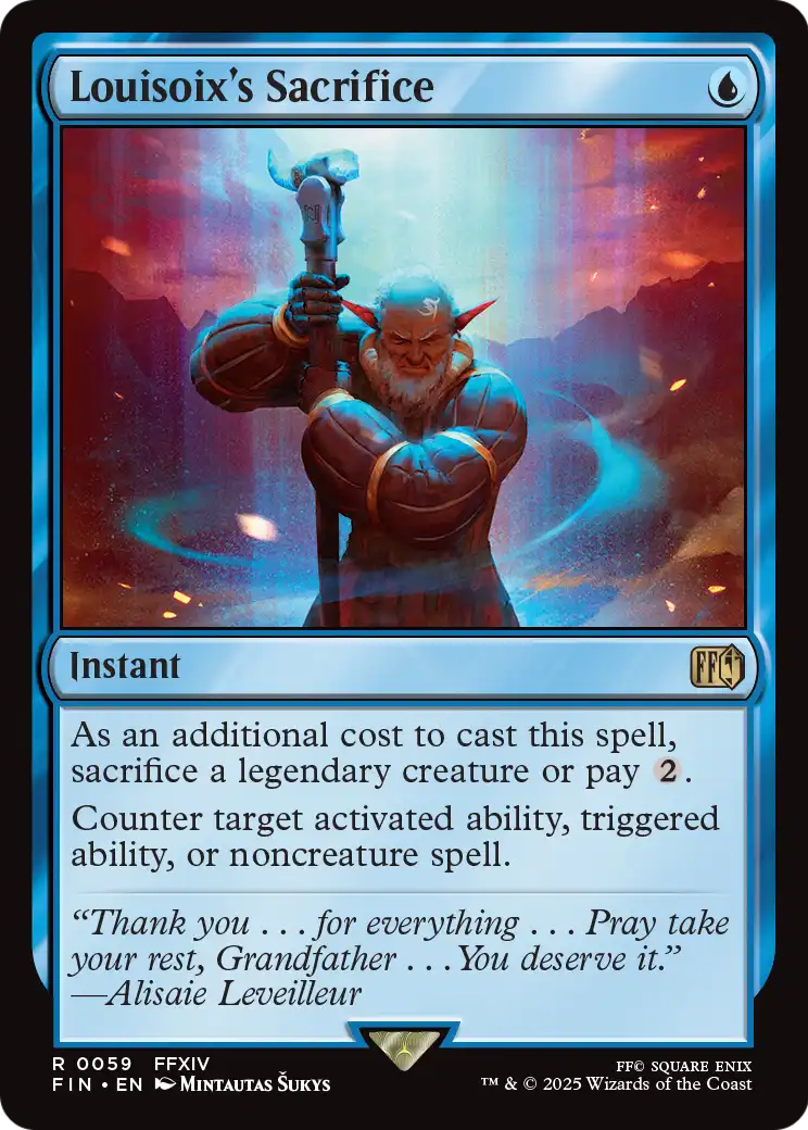 Louisoix's Sacrifice (FIN-059) [FINAL FANTASY] Foil