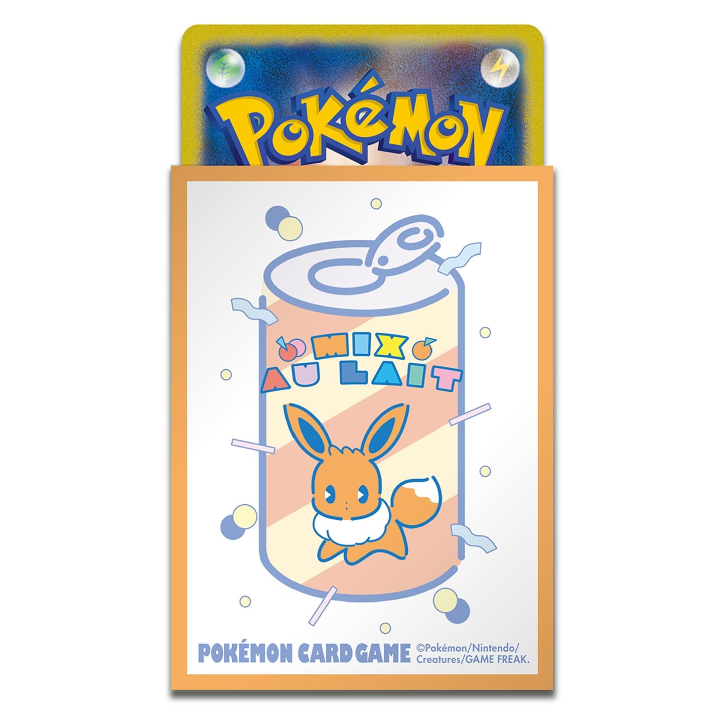 Pokémon Center Japan Official Sleeves: Soda Refresh Eevee Sleeves (Orange)