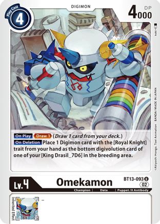 Omekamon (BT13-093) - Versus Royal Knights
