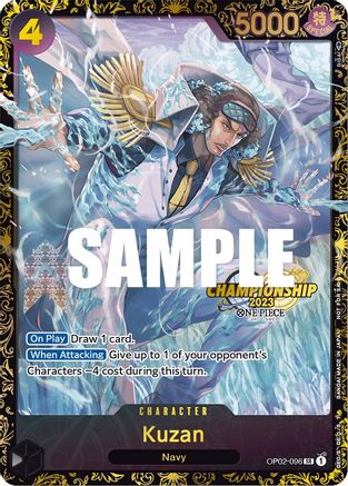 Kuzan (Championship 2023) (OP02-096) - One Piece Promotion Cards