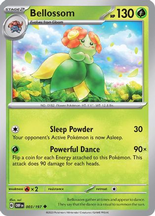 Bellossom 3 - SV03 Obsidian Flames Reverse Holofoil