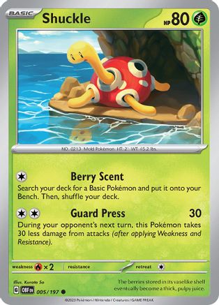 Shuckle 5 - SV03 Obsidian Flames