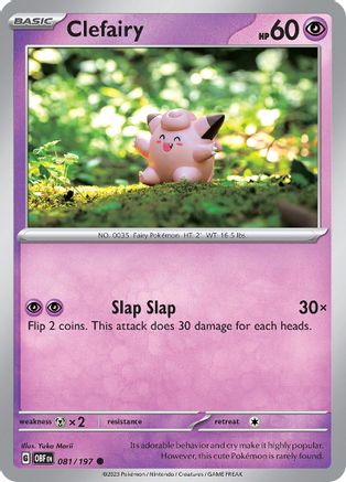 Clefairy 47 - SV03 Obsidian Flames Reverse Holofoil