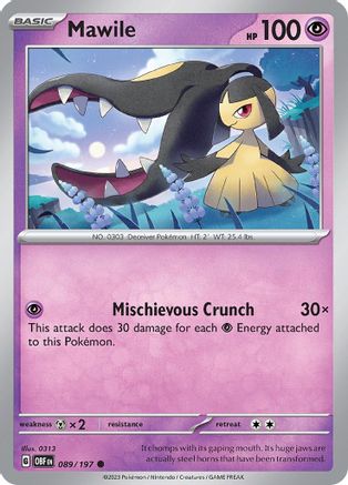 Mawile 89 - SV03 Obsidian Flames