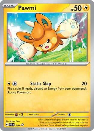 Pawmi - 040 40 - SV Scarlet & Violet Promo Cards Holofoil
