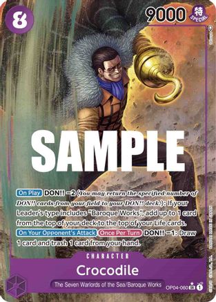 Crocodile (060) (Alternate Art) (OP04-060) - Kingdoms of Intrigue Foil