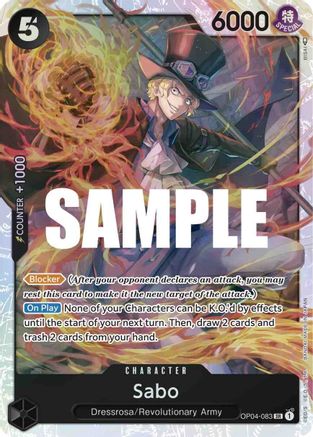 Sabo (OP04-083) - Kingdoms of Intrigue Foil