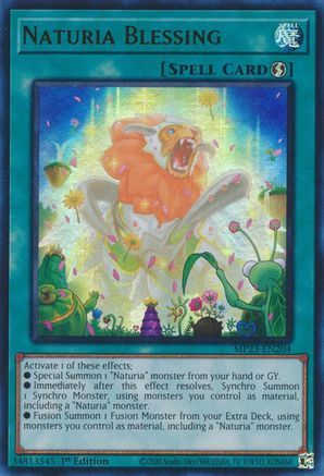 Naturia Blessing (MP23-EN204) - 25th Anniversary Tin: Dueling Heroes Mega Pack 1st Edition