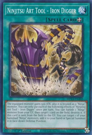 Ninjitsu Art Tool - Iron Digger (MP23-EN202) - 25th Anniversary Tin: Dueling Heroes Mega Pack 1st Edition