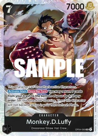 Monkey.D.Luffy (090) (OP04-090) - Kingdoms of Intrigue Foil