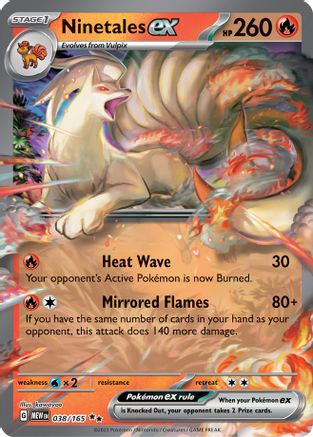 Ninetales ex - 038/165 38 - SV Scarlet and Violet 151 Holofoil