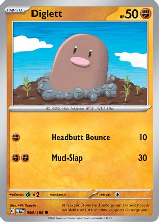 Diglett 50 - SV Scarlet and Violet 151