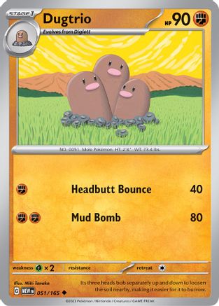 Dugtrio 51 - SV Scarlet and Violet 151