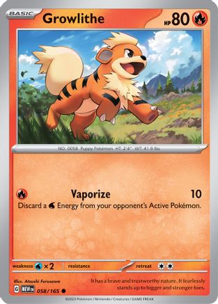 Growlithe 58 - SV Scarlet and Violet 151