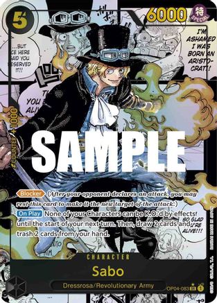 Sabo (Alternate Art) (Manga) (OP04-083) - Kingdoms of Intrigue Foil