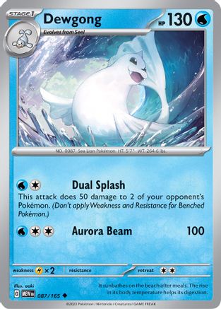 Dewgong 87 - SV Scarlet and Violet 151