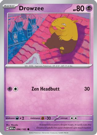 Drowzee 96 - SV Scarlet and Violet 151 Reverse Holofoil