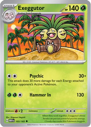 Exeggutor 103 - SV Scarlet and Violet 151