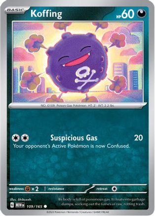 Koffing 109 - SV Scarlet and Violet 151 Reverse Holofoil