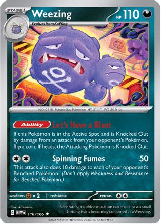 Weezing 110 - SV Scarlet and Violet 151 Holofoil