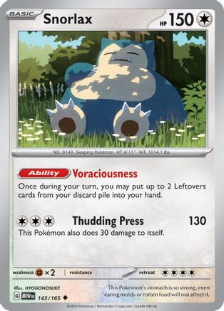 Snorlax 143 - SV Scarlet and Violet 151