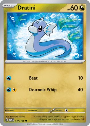 Dratini 147 - SV Scarlet and Violet 151