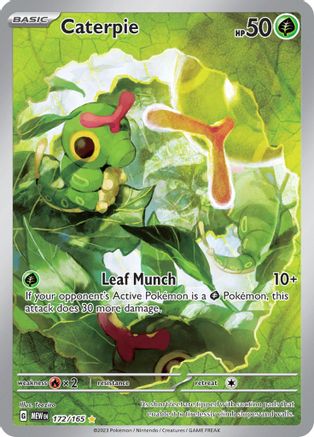 Caterpie - 172/165 172 - SV Scarlet and Violet 151 Holofoil