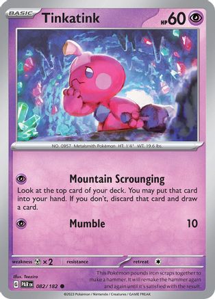 Tinkatink - 082/182 82 - SV04 Paradox Rift Reverse Holofoil