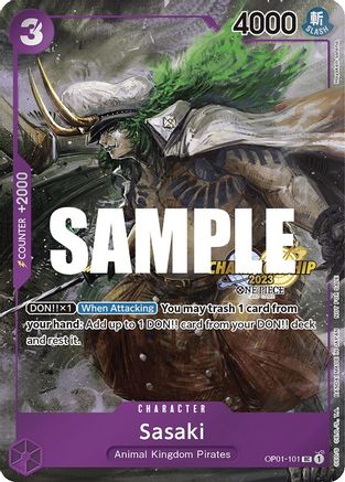 Sasaki (CS 2023 Event Pack Finalist Ver.) (OP01-101) - One Piece Promotion Cards