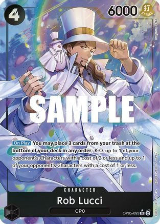 Rob Lucci (093) (Alternate Art) (OP05-093) - Awakening of the New Era Foil