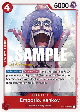 Emporio.Ivankov (OP05-004) - Awakening of the New Era: 1st Anniversary Tournament Cards