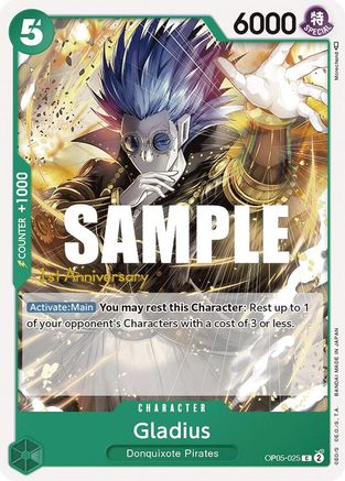 Gladius (OP05-025) - Awakening of the New Era: 1st Anniversary Tournament Cards