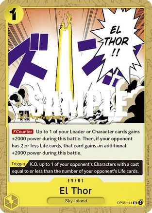 El Thor (OP05-114) - Awakening of the New Era: 1st Anniversary Tournament Cards