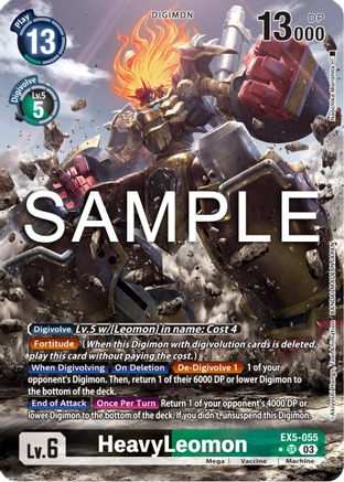 HeavyLeomon (Alternate Art) (EX5-055) - Animal Colosseum Foil