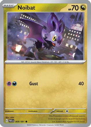 Noibat 68 - SV Paldean Fates Reverse Holofoil