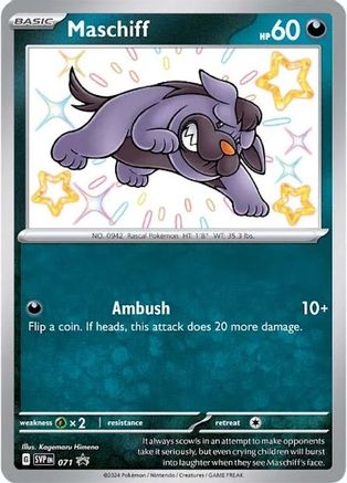 Maschiff - 071 71 - SV Scarlet & Violet Promo Cards Holofoil