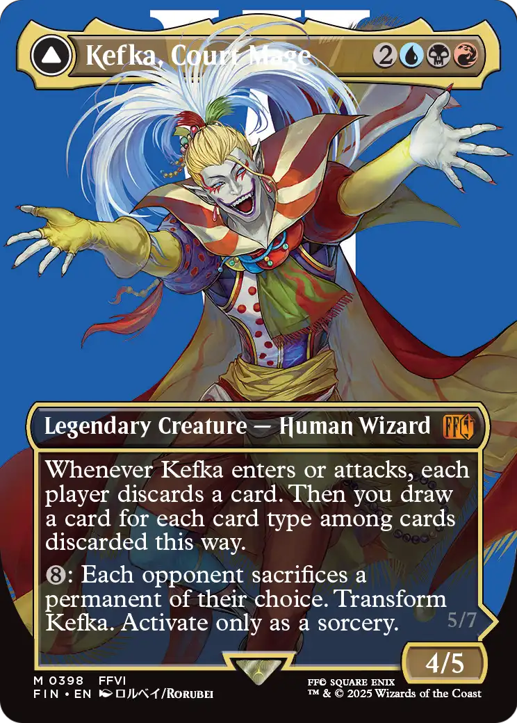 Kefka, Court Mage (FIN-398) (Borderless) [FINAL FANTASY] Foil