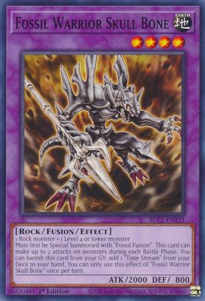 Fossil Warrior Skull Bone (BLC1-EN131) - Battles of Legend: Chapter 1 1st Edition