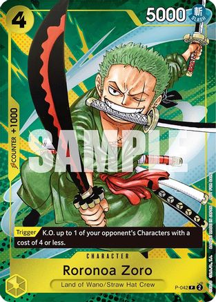 Roronoa Zoro (Event Pack Vol. 3) (P-042) - One Piece Promotion Cards Foil